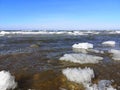 Winter - ice sculptor on lake Baykal