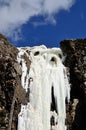 A frozen waterfall Royalty Free Stock Photo