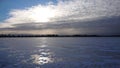 Winter, ice, winter day, frozen river, nature