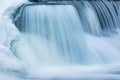 Winter, Iced Rabbit River Cascade Royalty Free Stock Photo