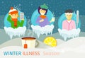 Winter Illness Season People Design