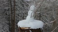 Winter impressions around the egge tower at the velmerstot near silver river valley Royalty Free Stock Photo