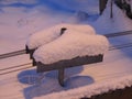 Winter Impressions on the \'HÃÂ¶llentalbahn\' in Donaueschingen, Schwarzwald/Black Forrest, Germany Royalty Free Stock Photo