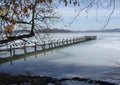 Winter impressions at Pilsensee lake, Bavaria, Germany