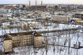Winter Industrial cityscape