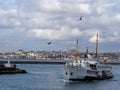 Winter in Istanbul, crossing from Kadikoy to Karakoy offers grea views of Blue Mosque, Hagia Sophia and cute city boats