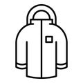 Winter jacket icon, outline style Royalty Free Stock Photo