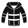 Winter jacket icon, simple style Royalty Free Stock Photo