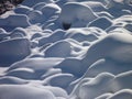 Winter in jizerske hory ridge in czech republic