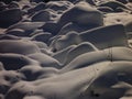Winter in jizerske hory ridge in czech republic