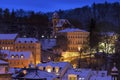 Winter in Karlovy Vary Royalty Free Stock Photo