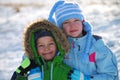 Winter kids Royalty Free Stock Photo