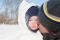 Winter Kiss from Dad