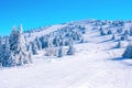 Ski resort slope Kopaonik, Serbia Royalty Free Stock Photo