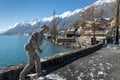 Winter at the lake of Brienz