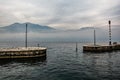 Winter Lake Garda at Castelletto Royalty Free Stock Photo