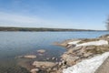 Winter lake in Sweden Royalty Free Stock Photo