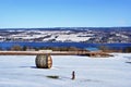 Winter snow landscape along Seneca Lake Royalty Free Stock Photo