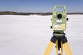 Winter Land Surveying Royalty Free Stock Photo