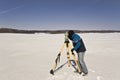 Winter land surveying