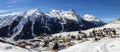 Winter landscape. Alpine village of Gimillan 1800 meters of altitude in Aosta valley, Cogne,Italy