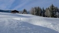 Winter landscape in the Alps, Austria, Seefeld.