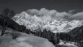 Winter landscape in the Alps, Austria, Seefeld.