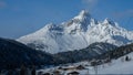 Winter landscape in the Alps, Austria, Seefeld.