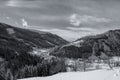 Winter landscape in the Alps, Austria, Seefeld.