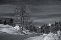 Winter landscape in the Alps, Austria, Seefeld.