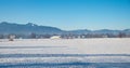 winter landscape around Benediktbeuern cloister, upper bavaria