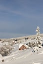 Winter landscape around Horni Mala Upa, Giant Mountains (Krkonose), Northern Bohemia, Czech Republic Royalty Free Stock Photo