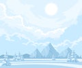 Winter Landscape Background