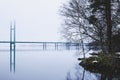 Winter landscape of beautiful Heinola, Finland. Royalty Free Stock Photo