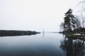 Winter landscape of beautiful Heinola, Finland. Royalty Free Stock Photo