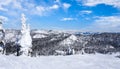 Winter Landscape on Big Mountain in Whitefish, Montana, USA