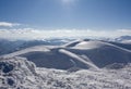 Winter landscape on Bjelasnica mountain in Bosnia