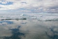 Winter, Blue Ice Shards, Straits of Mackinac Royalty Free Stock Photo