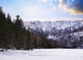 Black lake (Cerne jezero)  National park Sumava  Czech Republic. Royalty Free Stock Photo