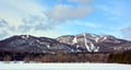 Winter landscape Bromont Shefford Royalty Free Stock Photo