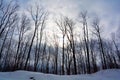 Winter landscape Bromont Shefford Royalty Free Stock Photo