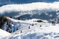 Winter landscape, Bucegi Mountains, Romania Royalty Free Stock Photo