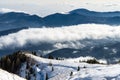 Winter landscape, Bucegi Mountains, Romania Royalty Free Stock Photo