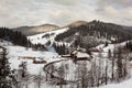 Winter landscape - Bukovina, Romania