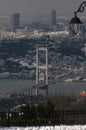 Winter landscape in BÃÂ¼yÃÂ¼k Ãâ¡amlÃÂ±ca in ÃÂ°stanbul