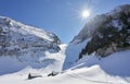 Winter landscape in Canton Appenzell, Switzerland