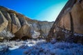 Winter Landscape, Capadoccia, Turkey Royalty Free Stock Photo