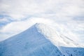 Winter landscape of Carpathians Mountains. Climbing Hoverla. Winter Hoverla mountain. Royalty Free Stock Photo