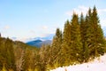 Winter landscape. Carpatians mountains Royalty Free Stock Photo