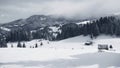 Winter landscape in Carphatians Mountain